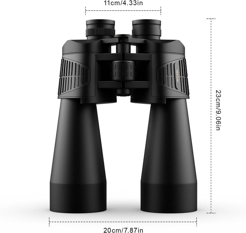 Wozel binoculars with waterproof and fog-proof features, ensuring durability in all weather conditions.